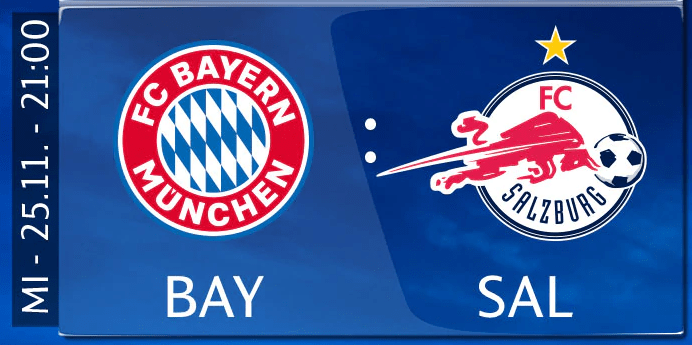 FC Bayern München vs. RB Salzburg: Am 25.11. live & exklusive bei Sky