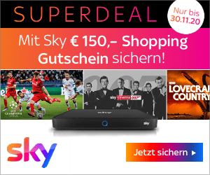 Sky Black Friday: 150 € Shopping Gutschein